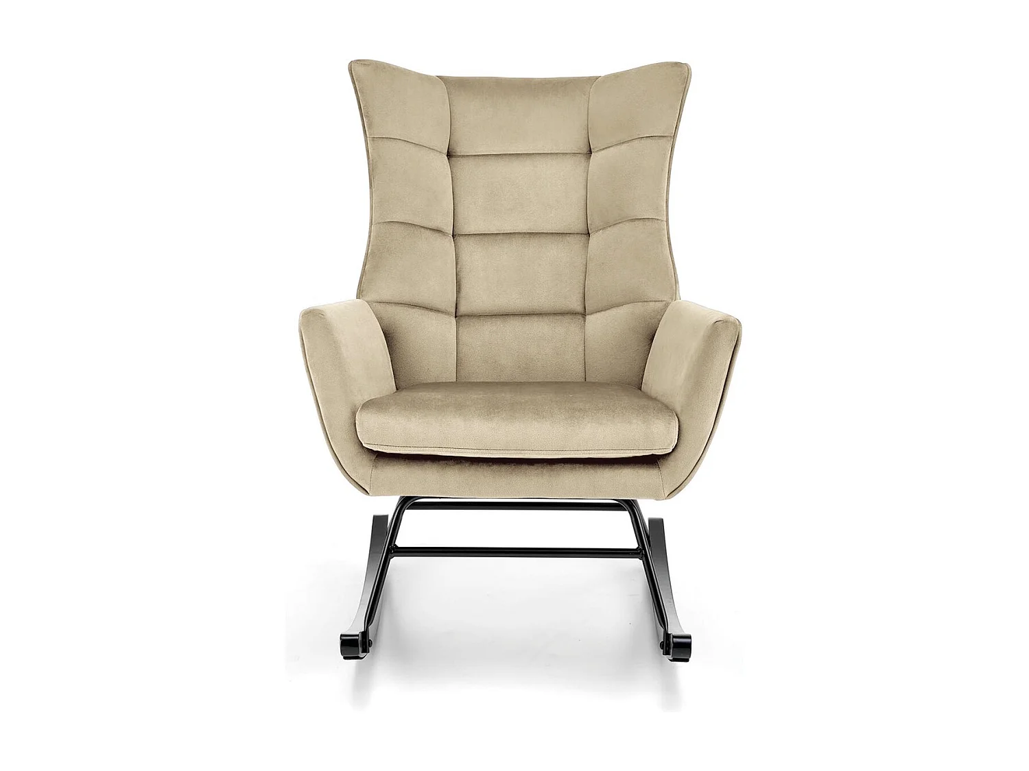 Schaukelstuhl Bazalto/Stoffbezug/Beige