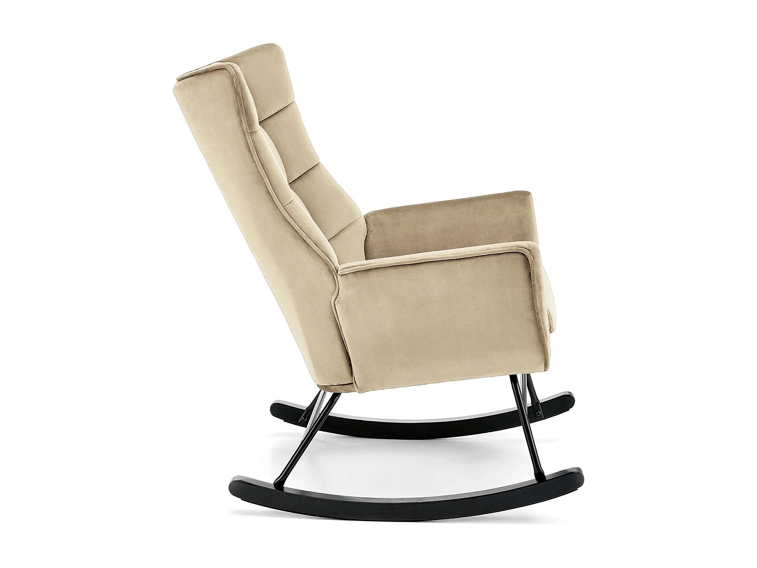 Chaise à bascule Bazalto/revêtement en tissu/Beige