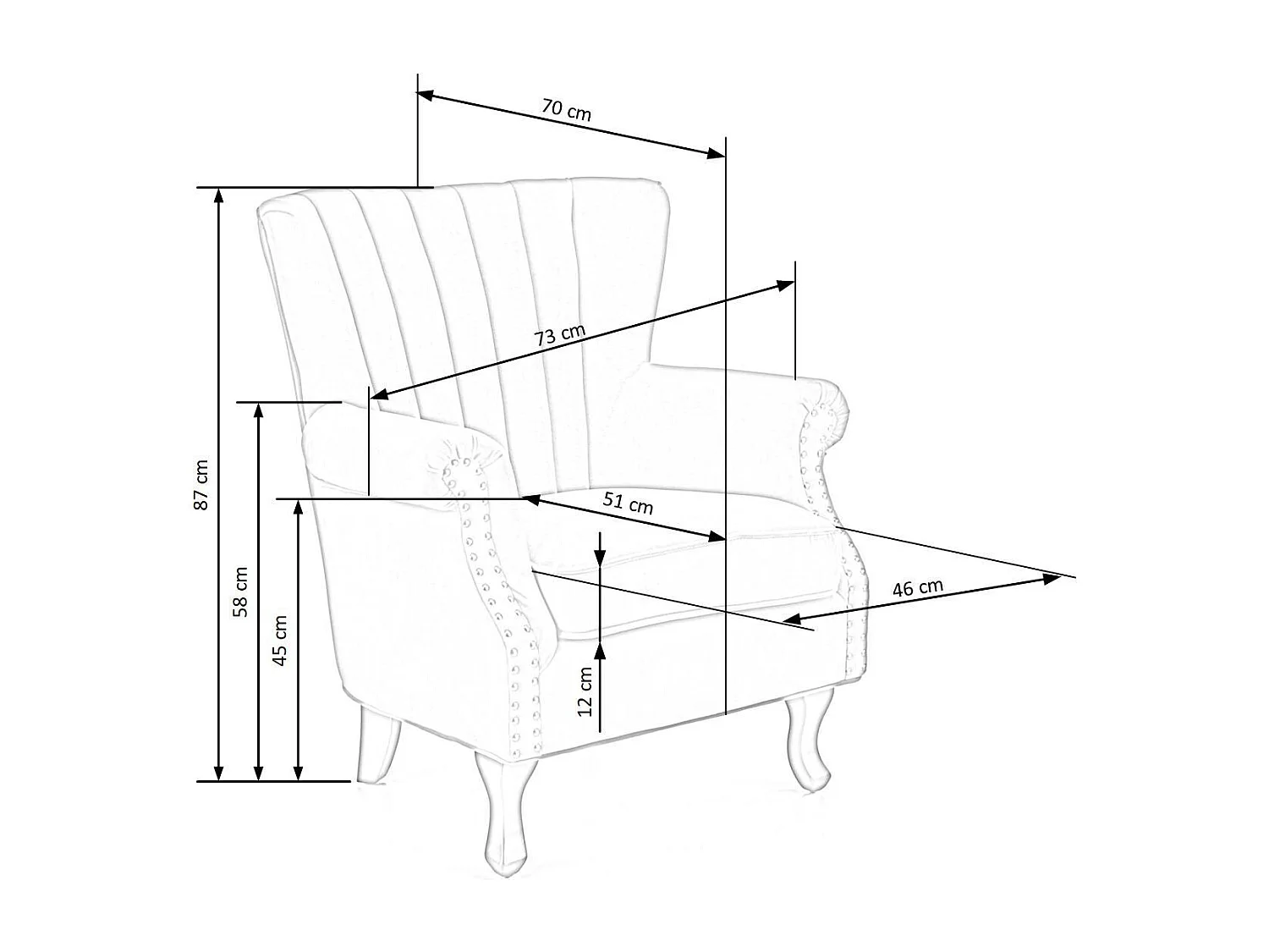Poltrona relax Titan/Rivestimento in tessuto velluto/Grigio