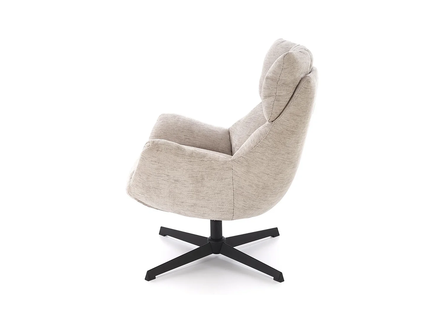 Fauteuil Lammo/fonction pivotante/Tissu/Beige