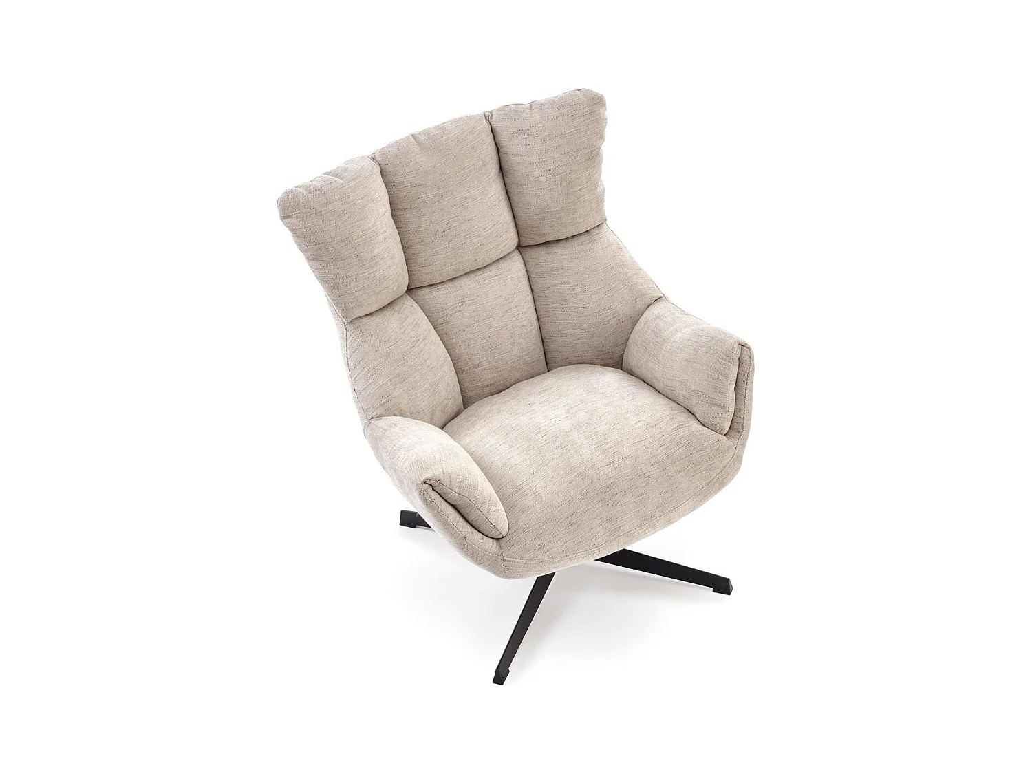 Fauteuil Lammo/fonction pivotante/Tissu/Beige
