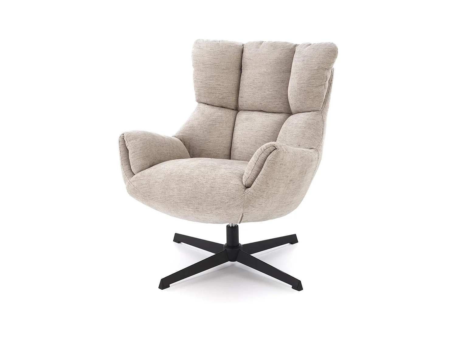 Fauteuil Lammo/fonction pivotante/Tissu/Beige