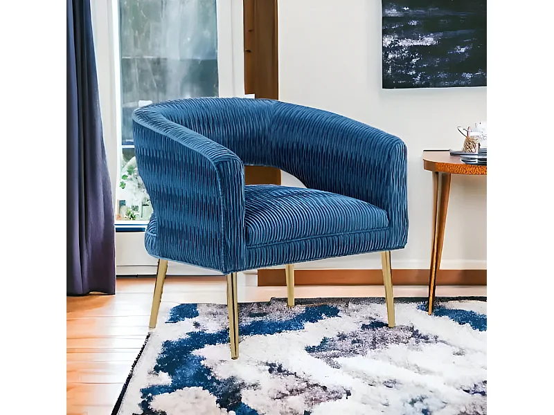 Relax Sessel Salong/Stoffbezug/Blau