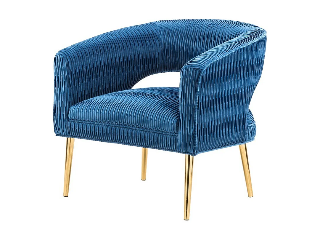 Relax Poltrona Salong/Tessuto/Blu