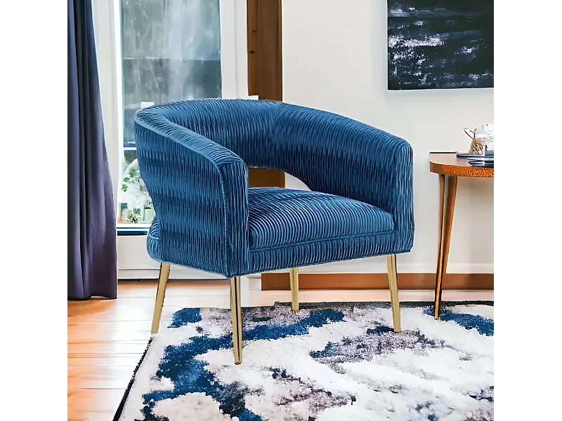 Relax Sessel Salong/Stoffbezug/Blau