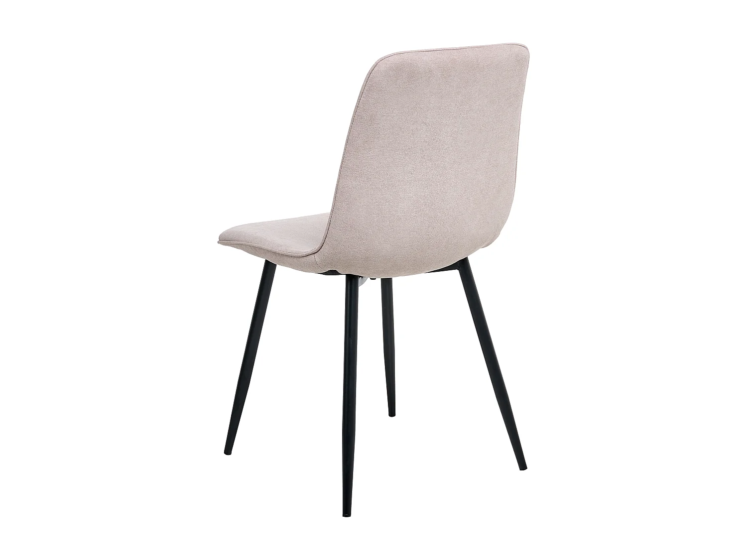 Lot de 4 chaises de salle à manger TUSCOLA Tissu Beige