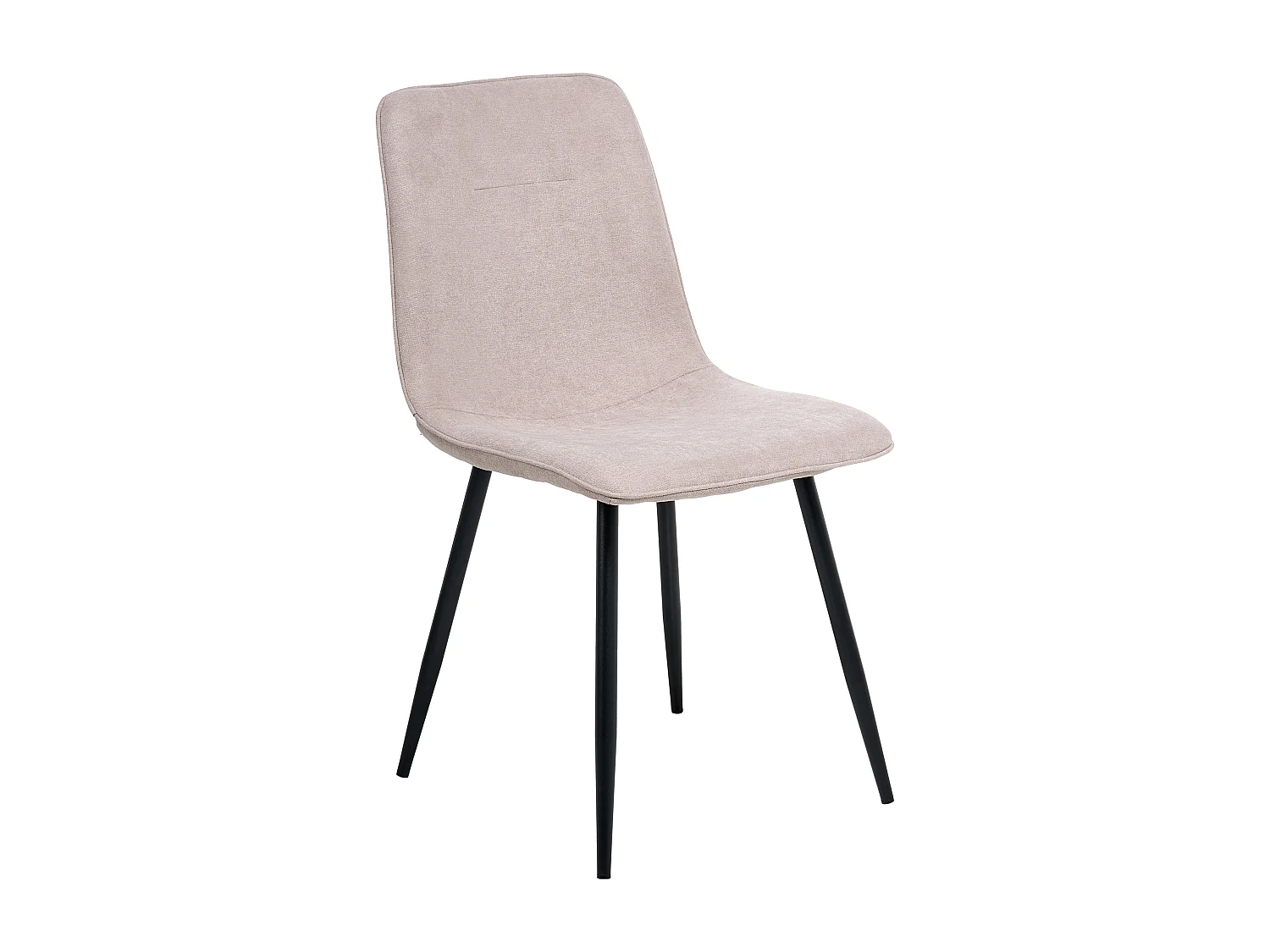 Lot de 4 chaises de salle à manger TUSCOLA Tissu Beige