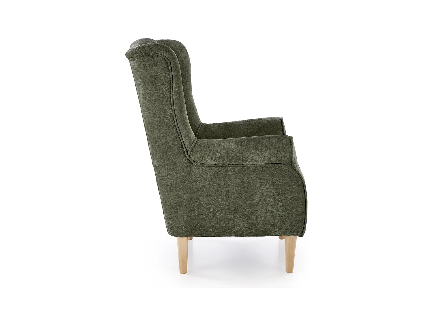 Poltrona Hernnes/rivestimento in tessuto/verde