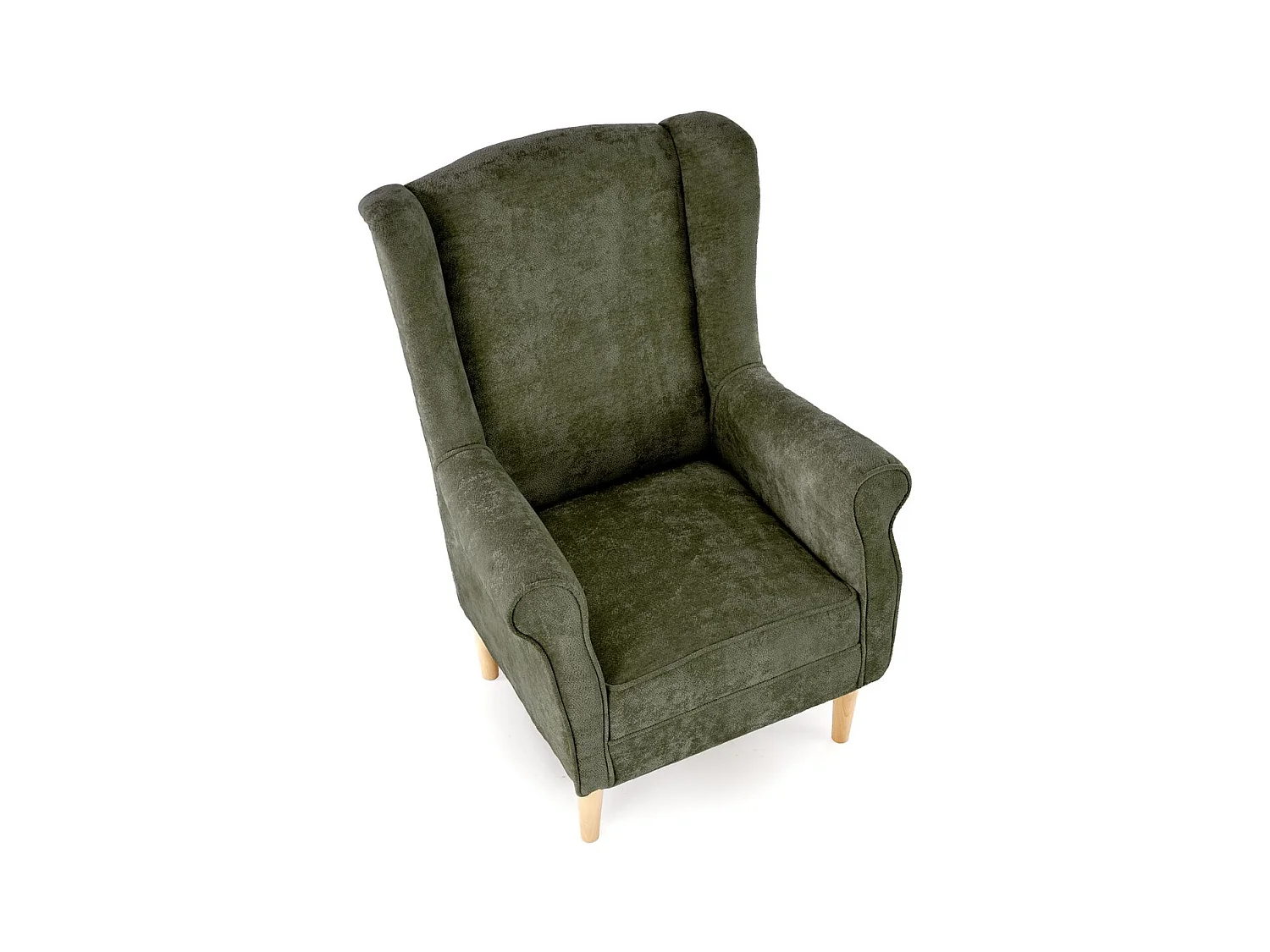 Poltrona Hernnes/rivestimento in tessuto/verde