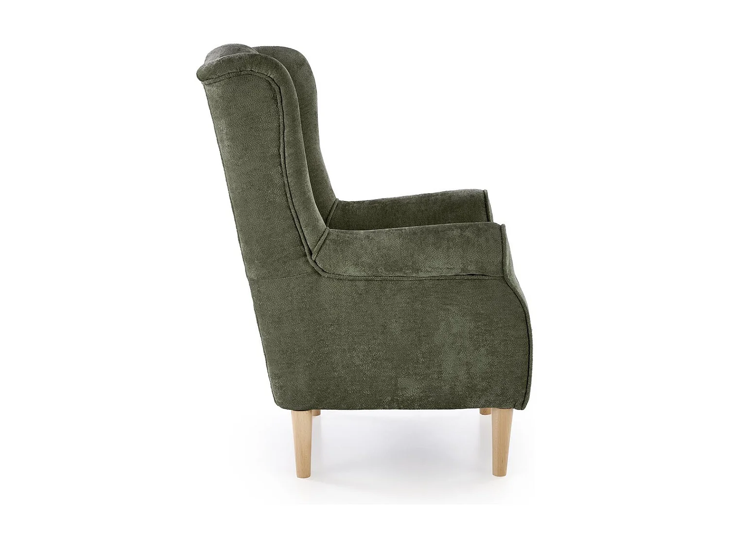 Poltrona Hernnes/rivestimento in tessuto/verde