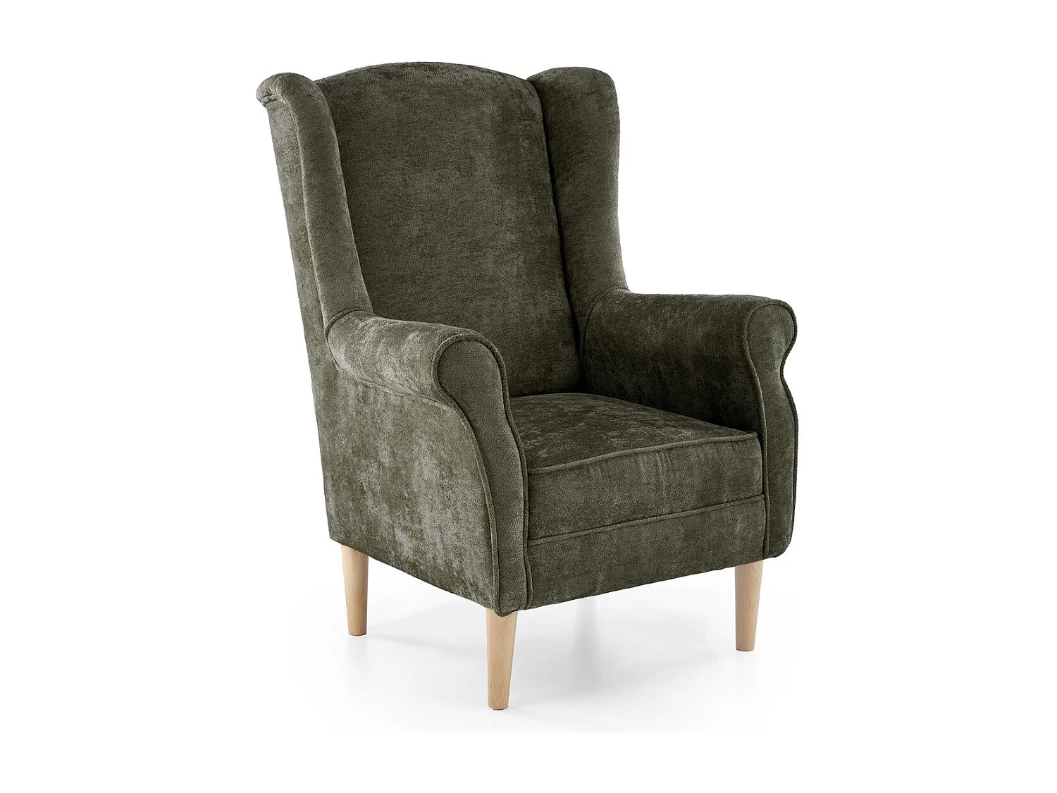 Poltrona Hernnes/rivestimento in tessuto/verde