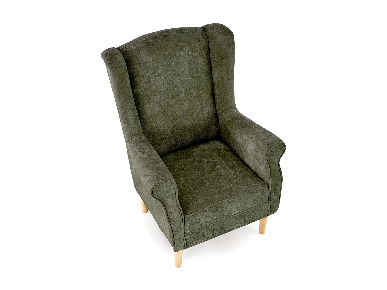 Poltrona Hernnes/rivestimento in tessuto/verde