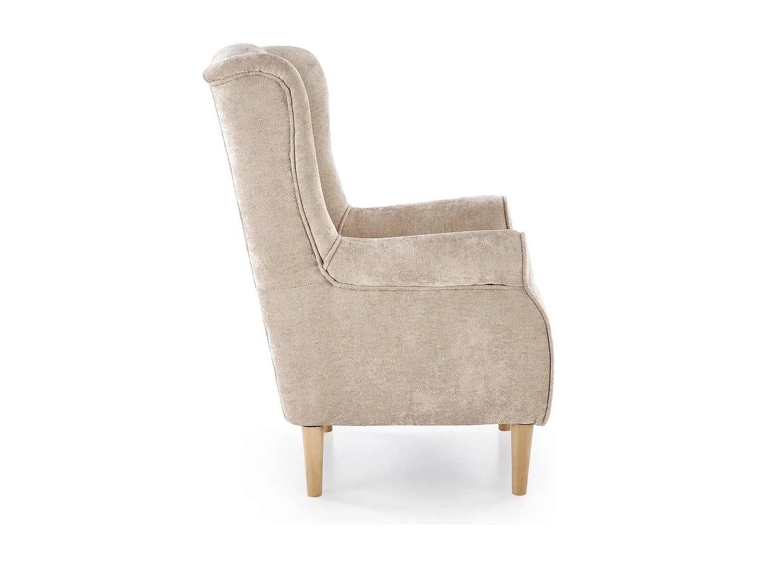 Poltrona Hernnes/rivestimento in tessuto/beige