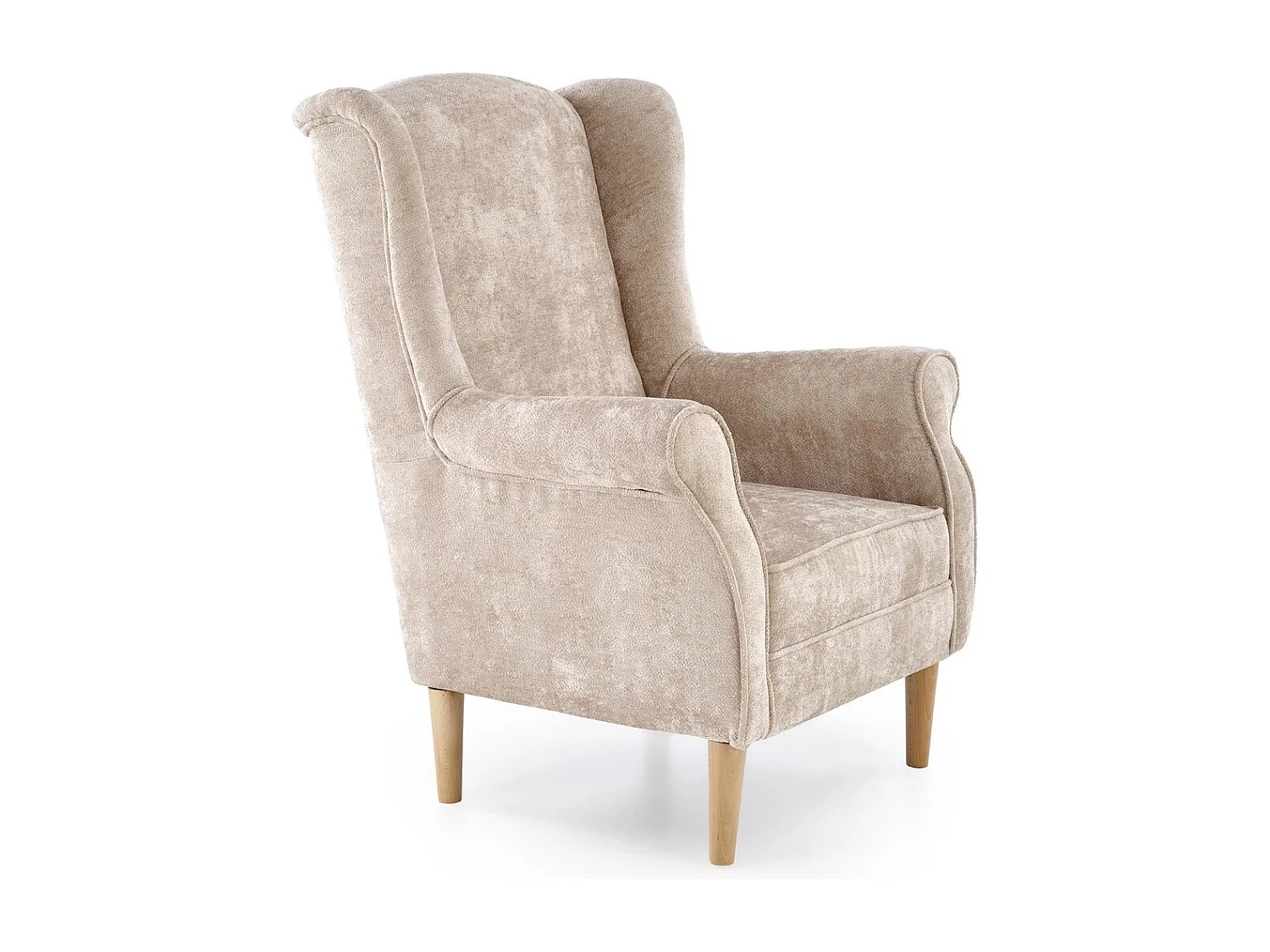 Poltrona Hernnes/rivestimento in tessuto/beige