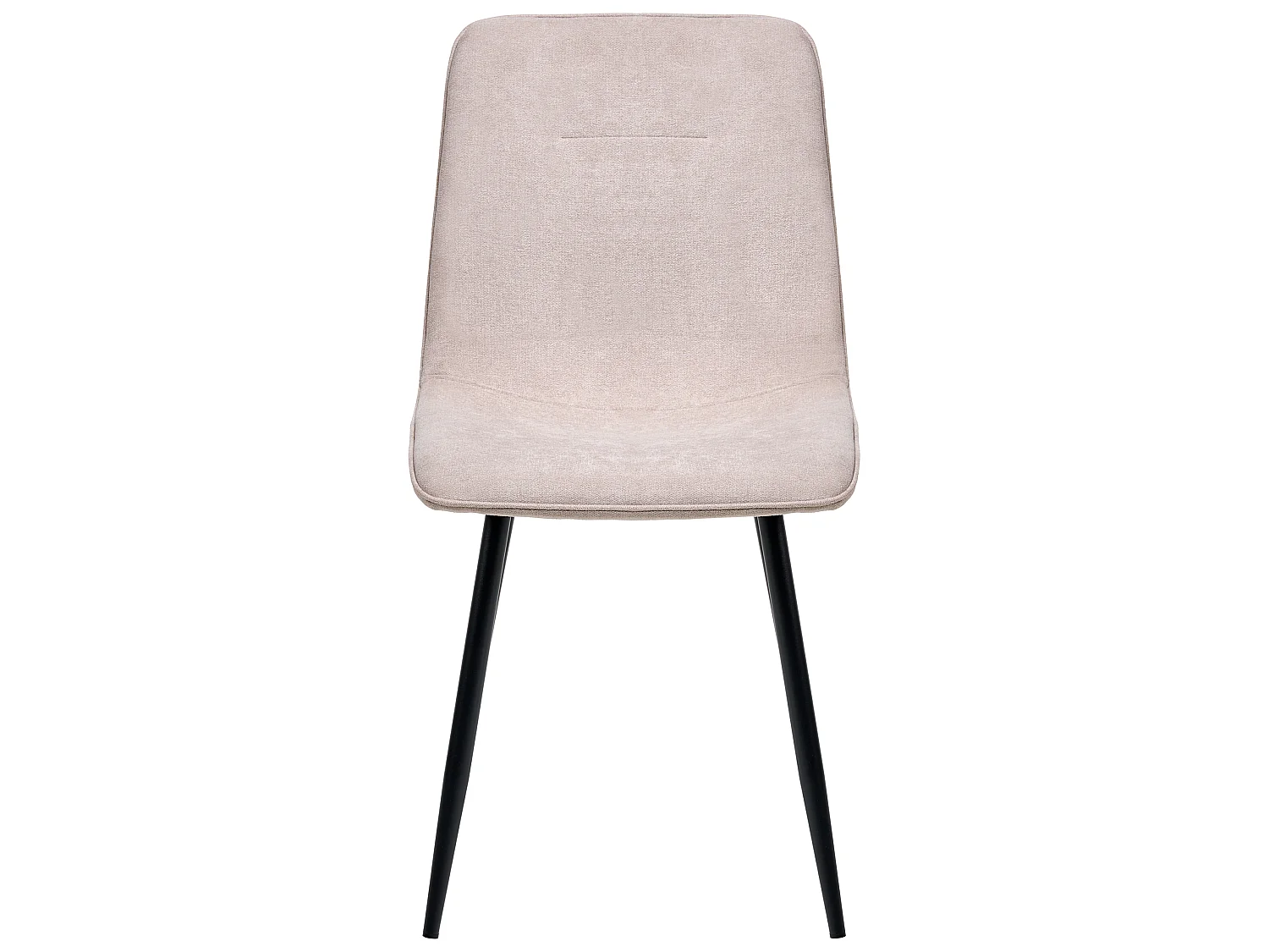 Set of 4 Dining Chairs TUSCOLA Fabric Light Beige