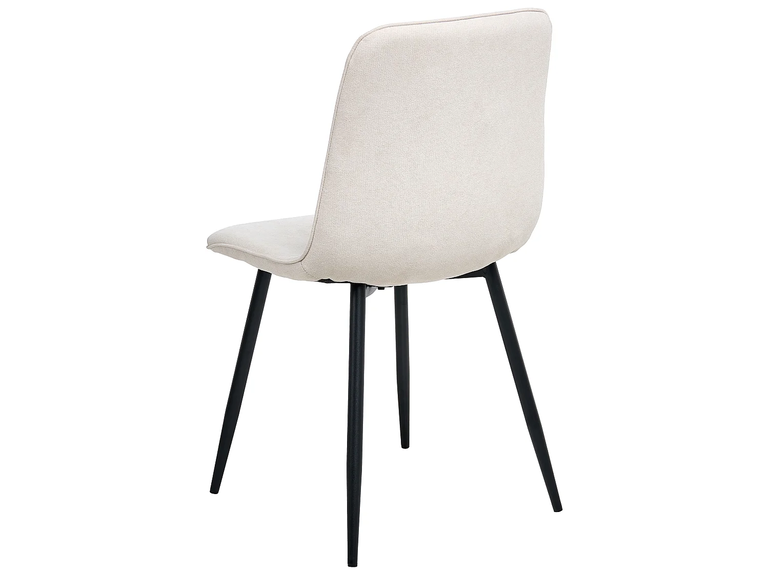 Set of 4 Dining Chairs TUSCOLA Fabric Light Beige