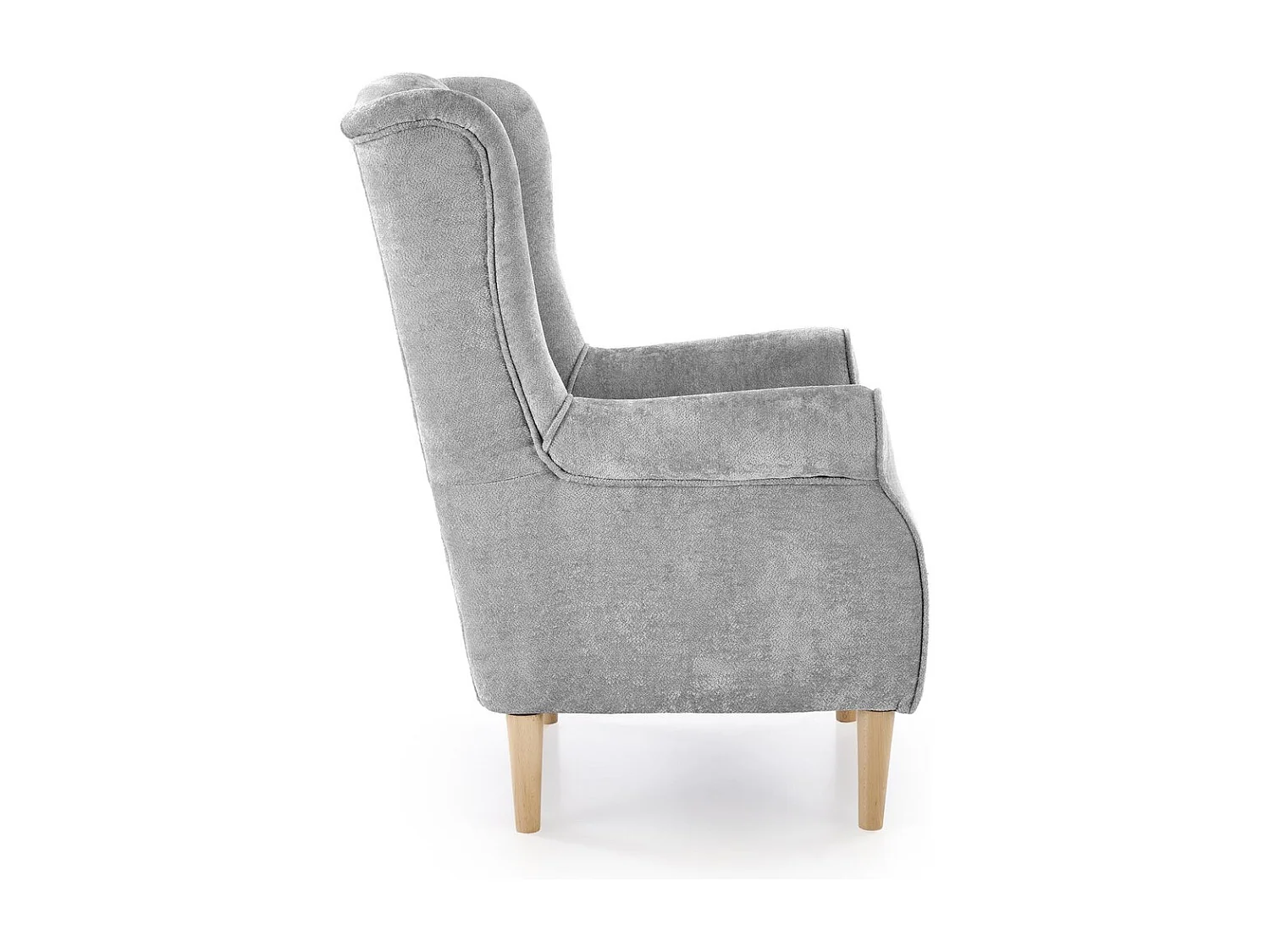 Poltrona Hernnes/rivestimento in tessuto/grigio