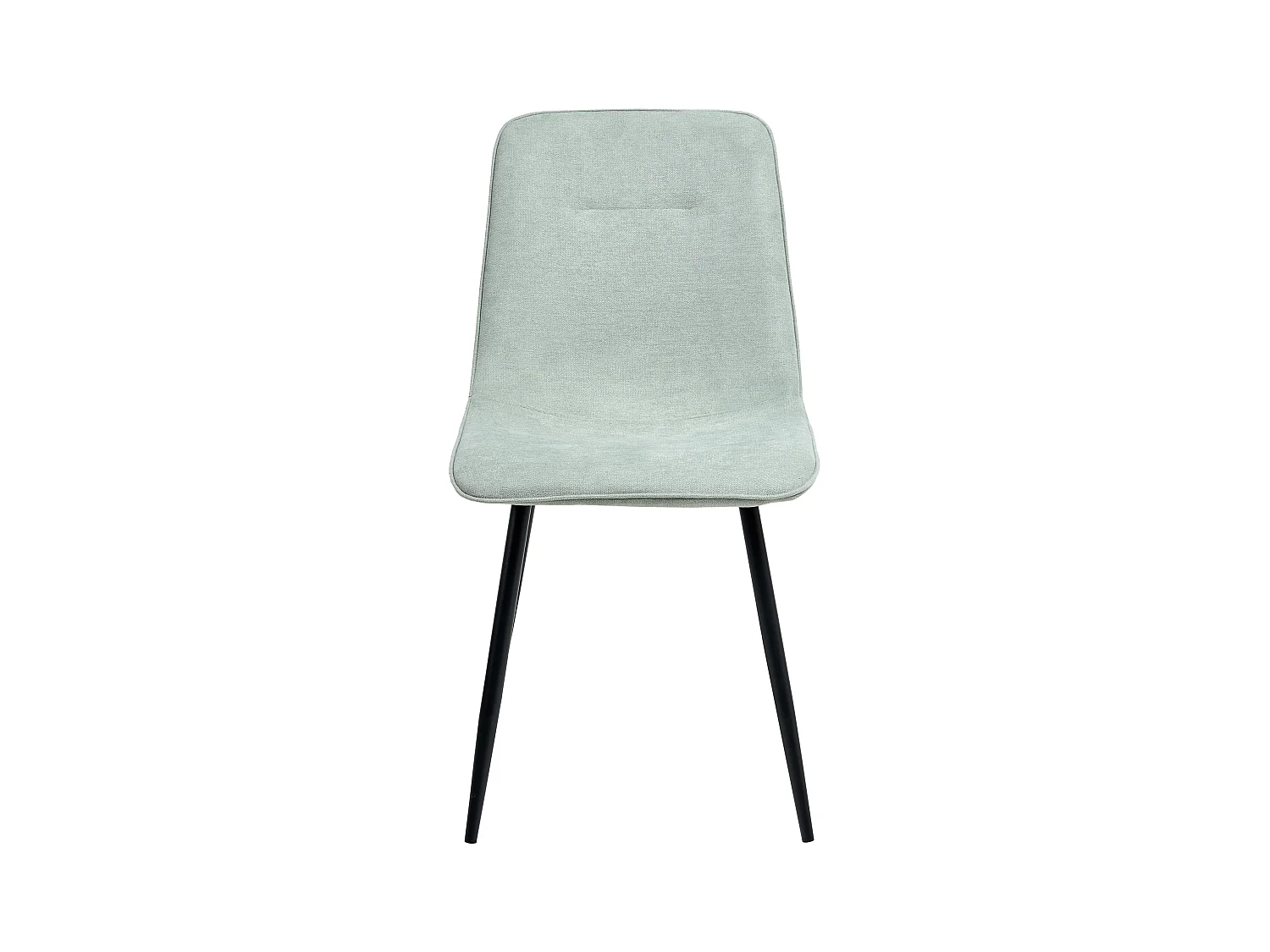 Lot de 4 chaises de salle à manger TUSCOLA Tissu Vert clair
