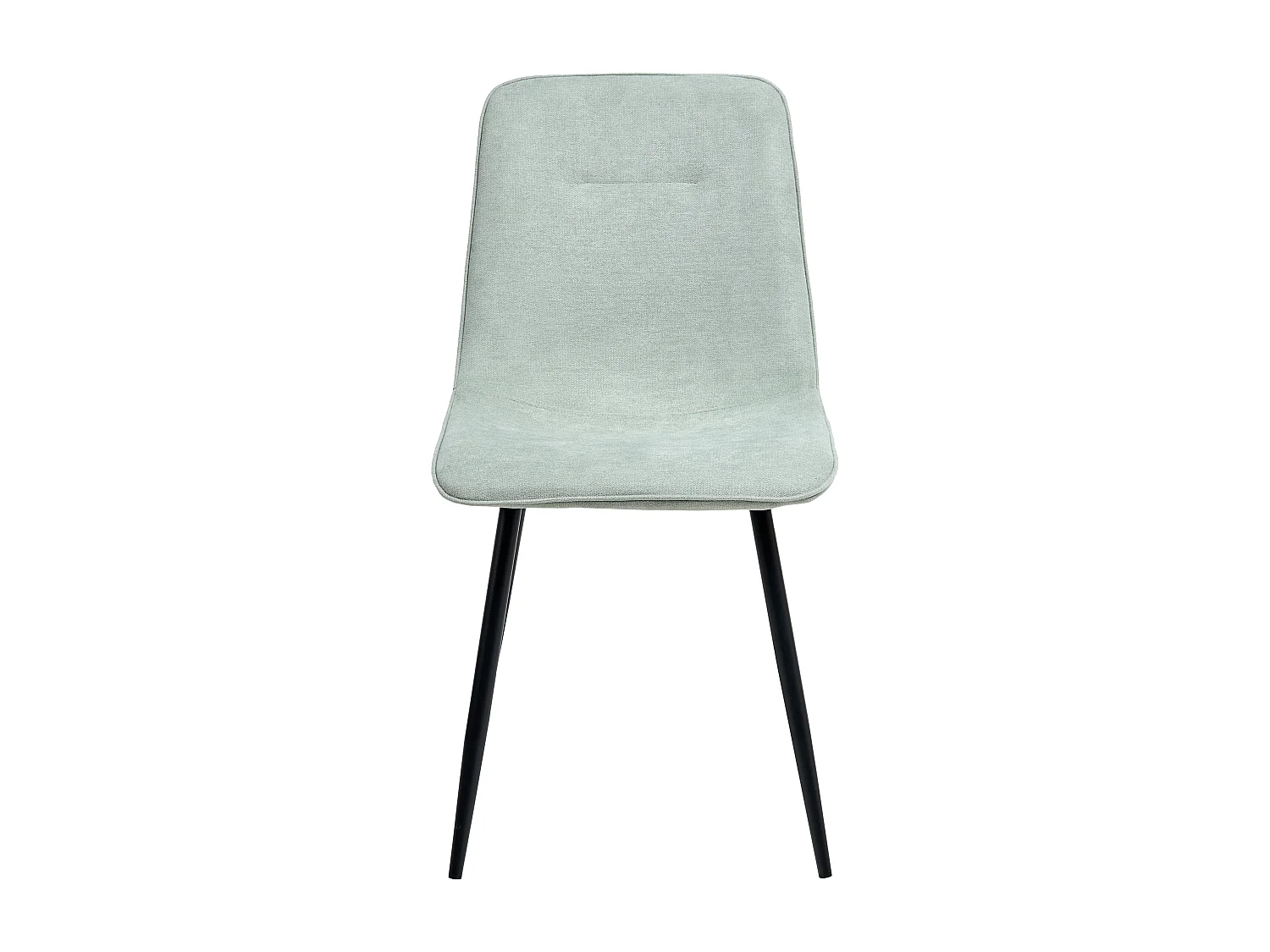 Lot de 4 chaises de salle à manger TUSCOLA Tissu Vert clair