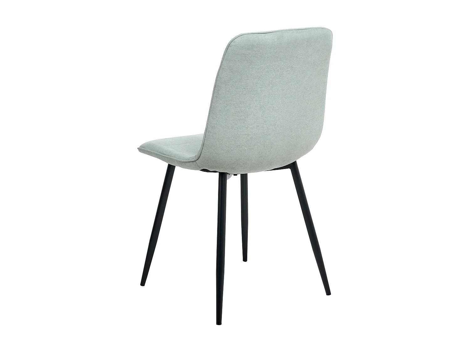 Lot de 4 chaises de salle à manger TUSCOLA Tissu Vert clair