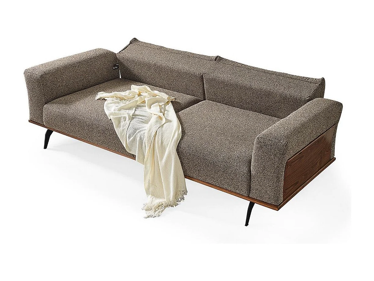 Jessy (Set 3+3+1)/Tessuto/Marrone