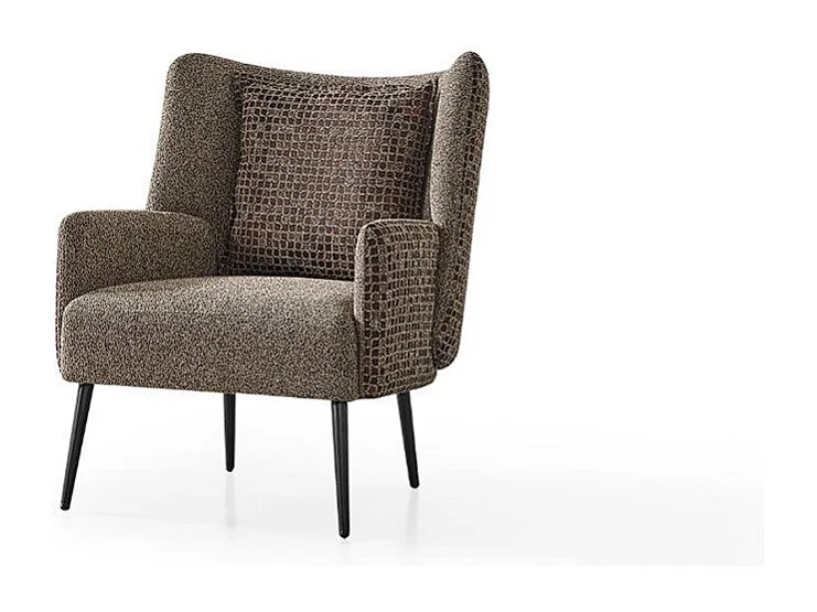 Jessy (Set 3+3+1)/Stoffbezug/Braun