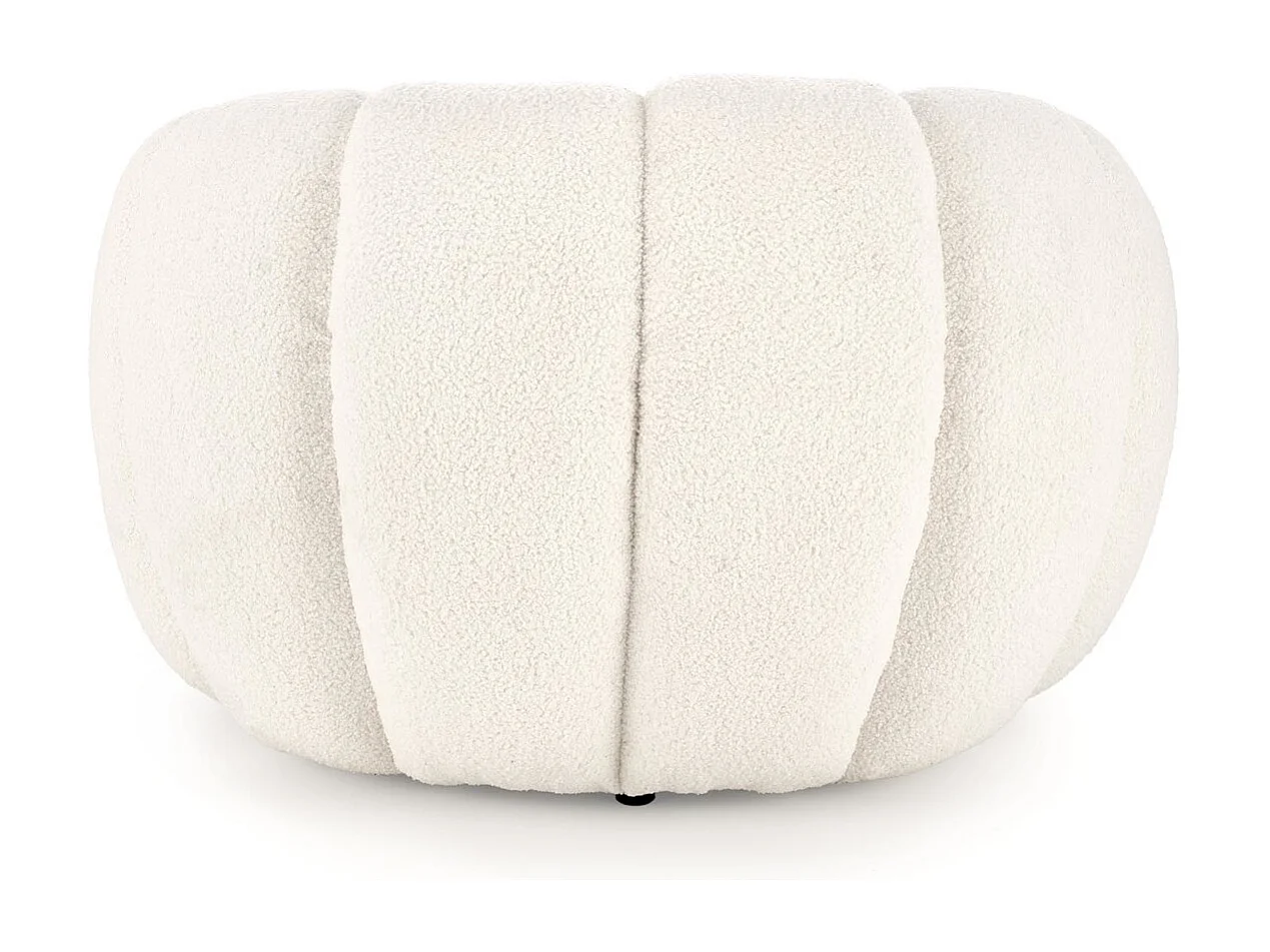 Fauteuil Gaspar / revêtement en tissu-Bouclé / beige