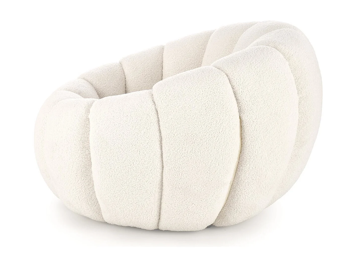 Fauteuil Gaspar / revêtement en tissu-Bouclé / beige