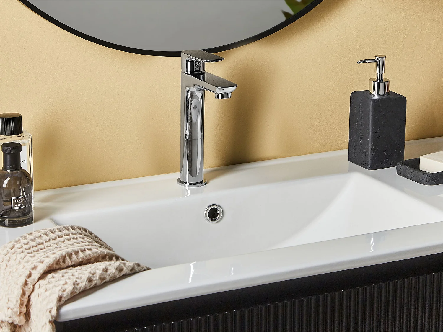 Robinet de lavabo CHIMBOTE Laiton Argenté