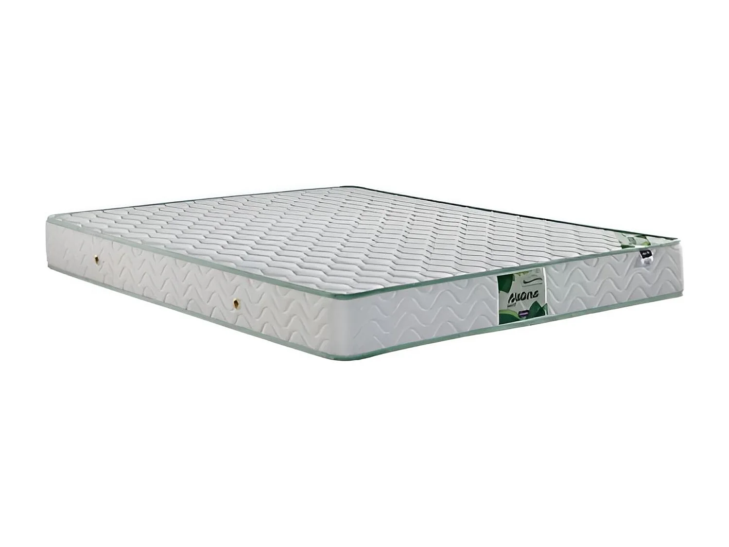 Matelas Almero Natura /90x200/ressorts et alèses/blanc