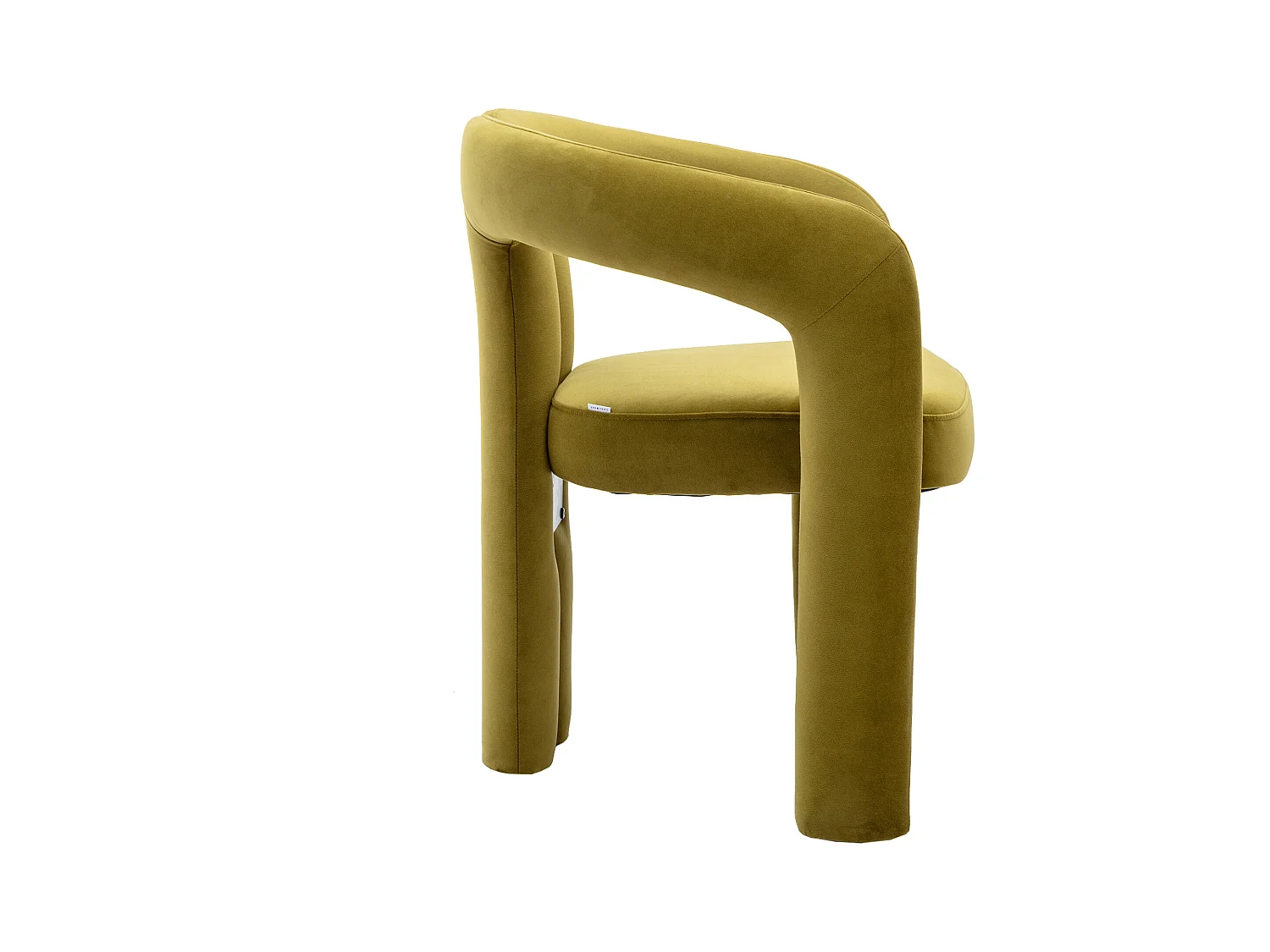 Lot de 2 chaises de salle à manger - velours olive - avec accoudoirs - pour chambre et salon