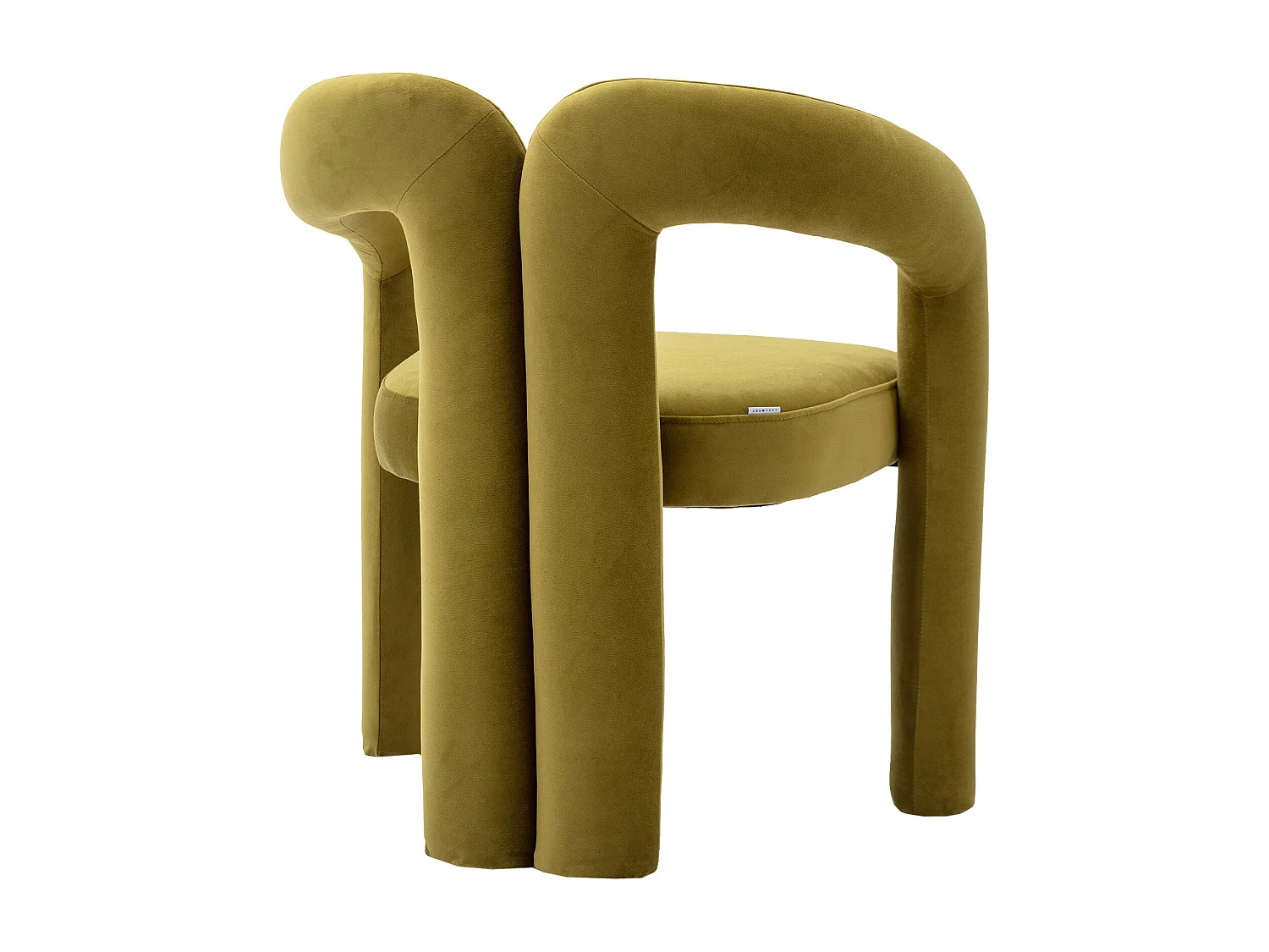 Lot de 2 chaises de salle à manger - velours olive - avec accoudoirs - pour chambre et salon