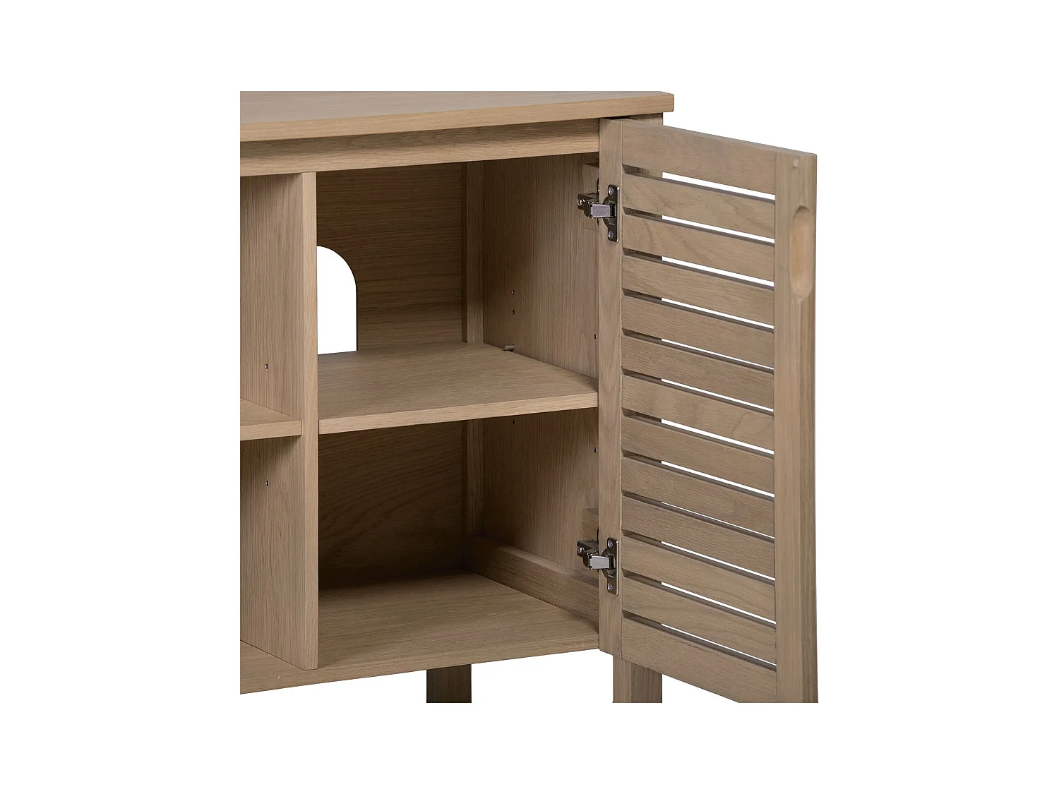 Basque Doppelschrank L.120 x H.78 x T.50 cm Azzura Eichenfurnier