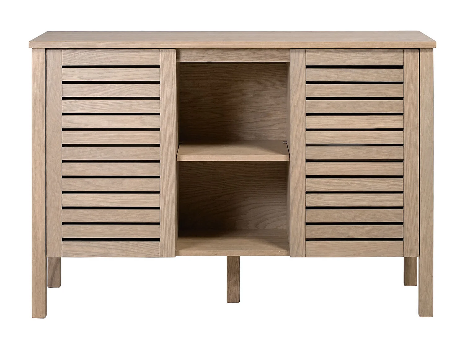 Basque dubbele kast L.120 x H.78 x D.50 cm Azzura eiken fineer