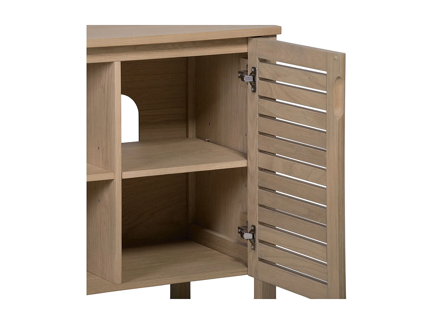 Mueble de lavabo doble TALIX de 120 cm con patas de roble natural