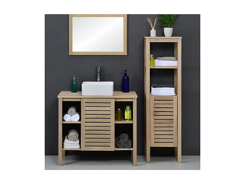 Basque dubbele kast L.120 x H.78 x D.50 cm Azzura eiken fineer