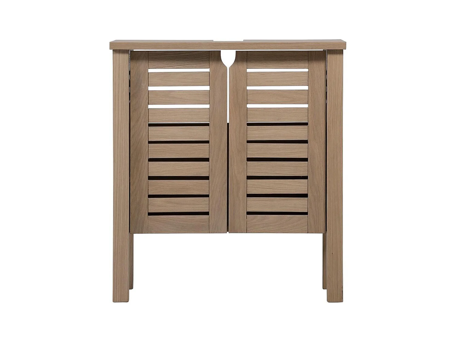 Mobile sotto lavabo L.60 x H.65 x P.33 cm impiallacciato rovere AZZURA