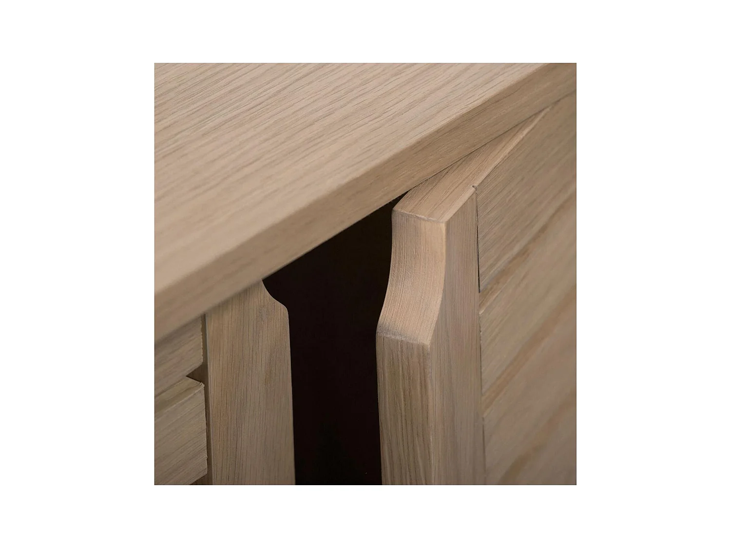 Mobile sotto lavabo L.60 x H.65 x P.33 cm impiallacciato rovere AZZURA