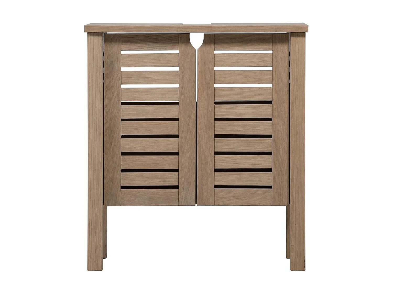 Mueble bajo lavabo L.60 x H.65 x P.33 cm chapa roble AZZURA