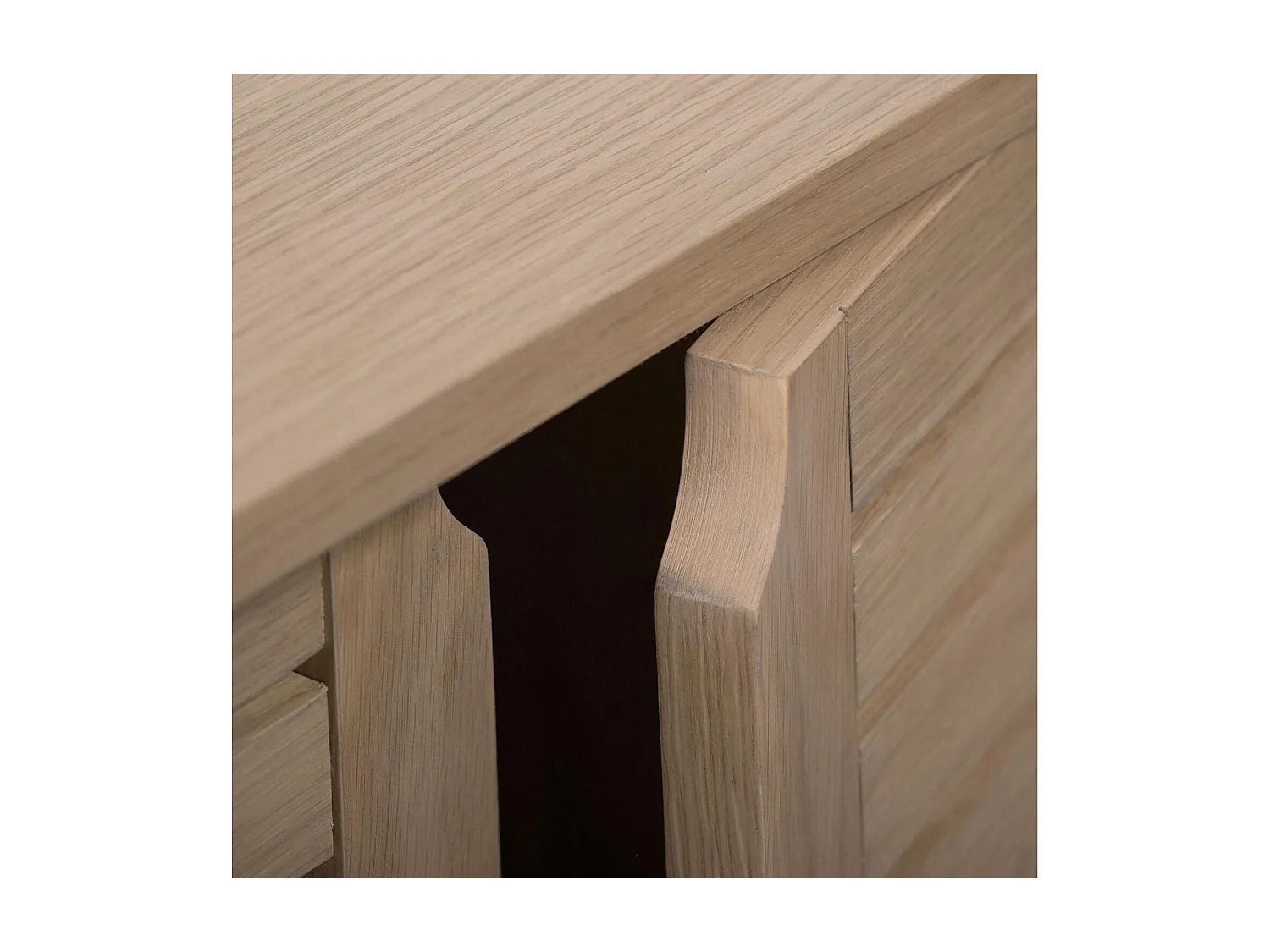 Mueble bajo lavabo L.60 x H.65 x P.33 cm chapa roble AZZURA