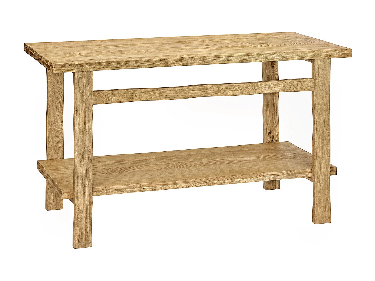 OFICIO Waschbeckenschrank L.140 x H.78 x T.50 cm aus gealterter massiver Eiche