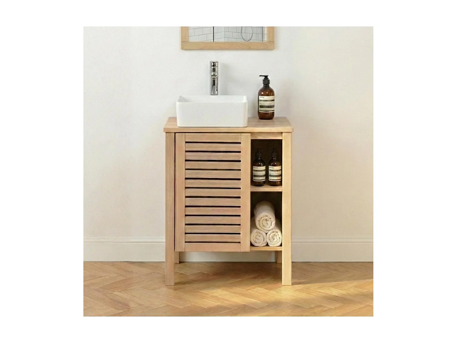 PALM 60 cm Badezimmerschrank aus Holz