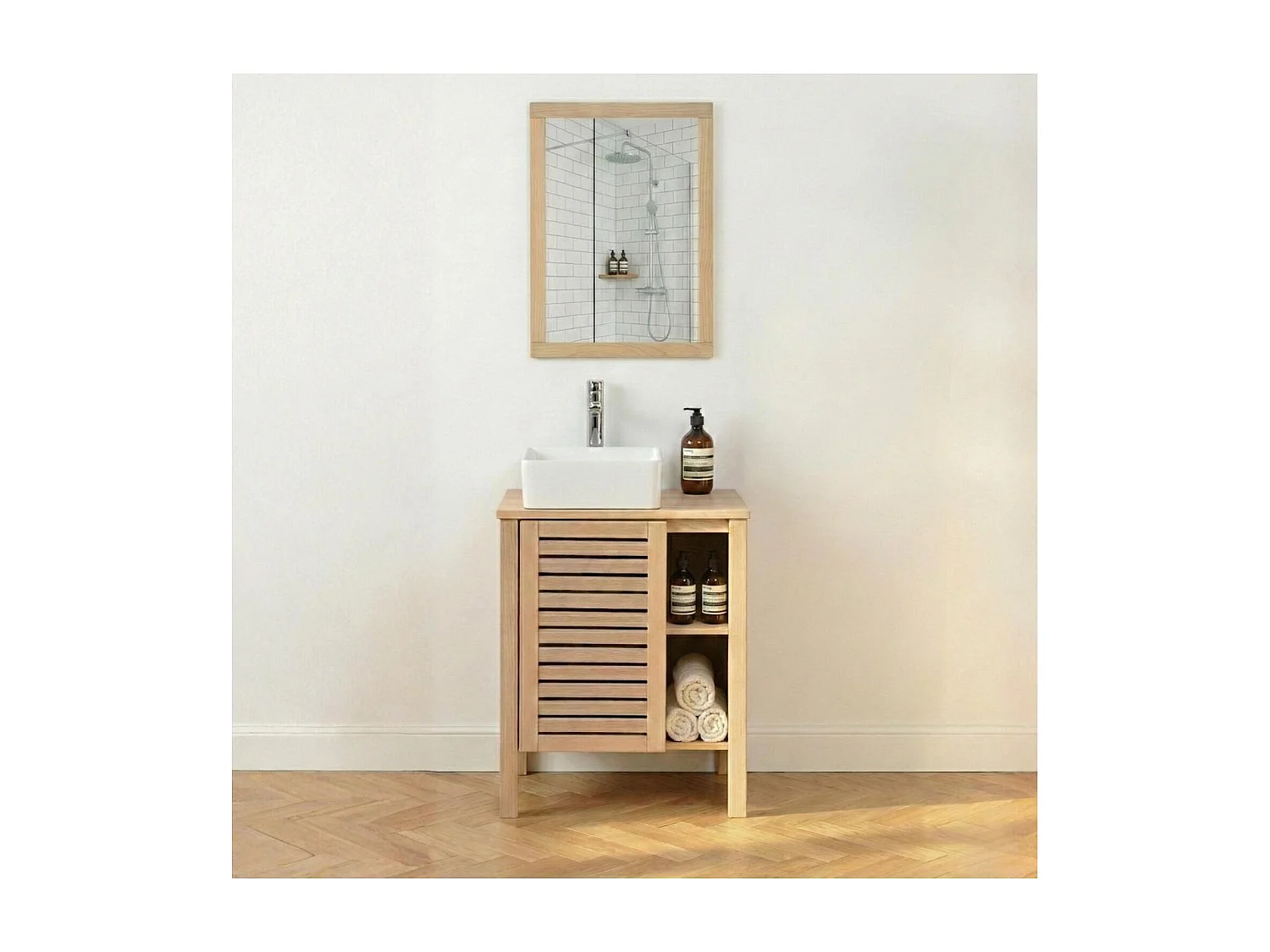 PALM 60 cm Badezimmerschrank aus Holz