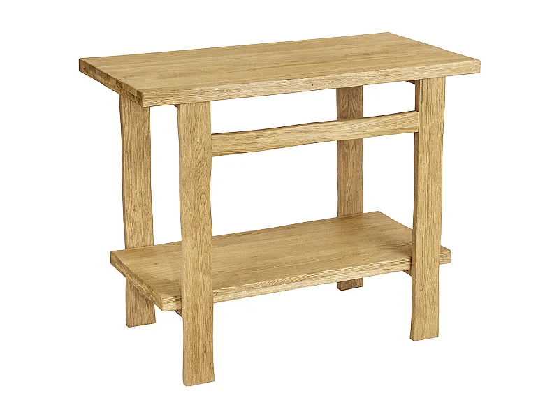 OFICIO Waschbeckenschrank L.95 x H.78 x T.50 cm aus gealterter massiver Eiche