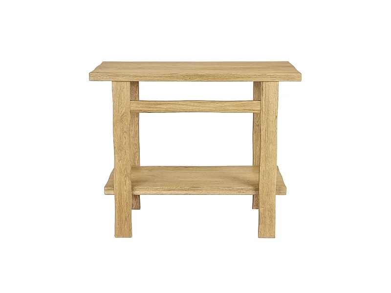 Meuble simple vasque sur pieds 95cm en chêne massif esprit établi OFICIO