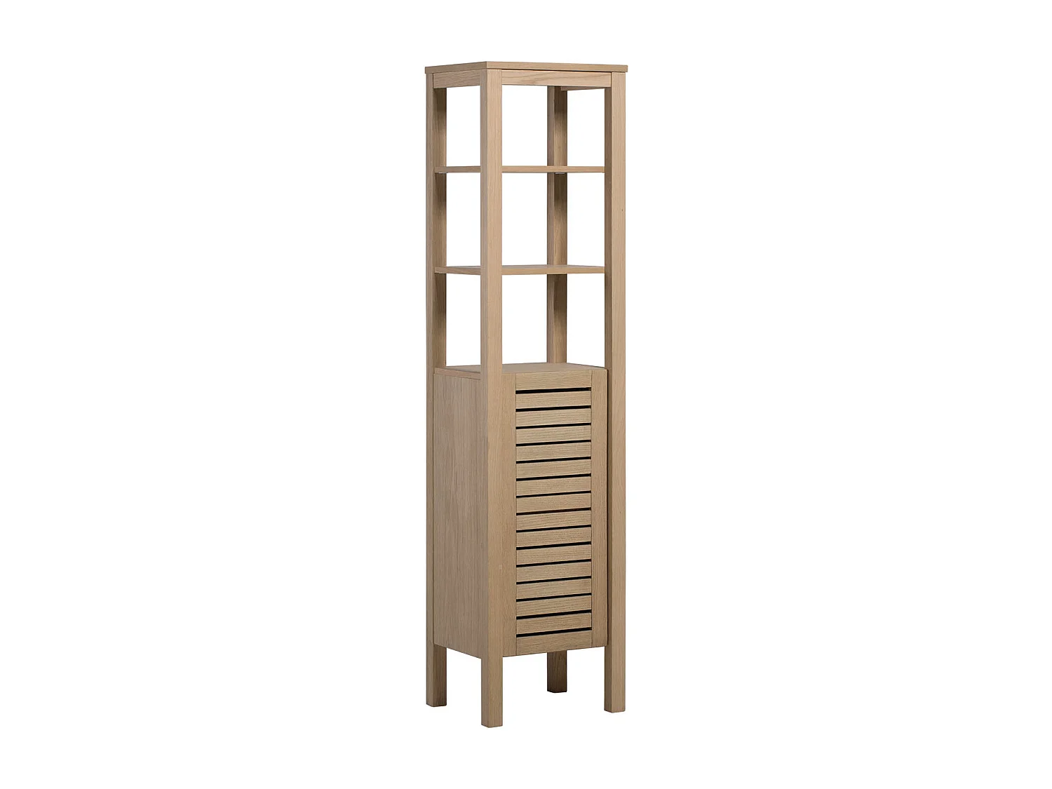 Columna de baño independiente de roble TALIX de 170 cm