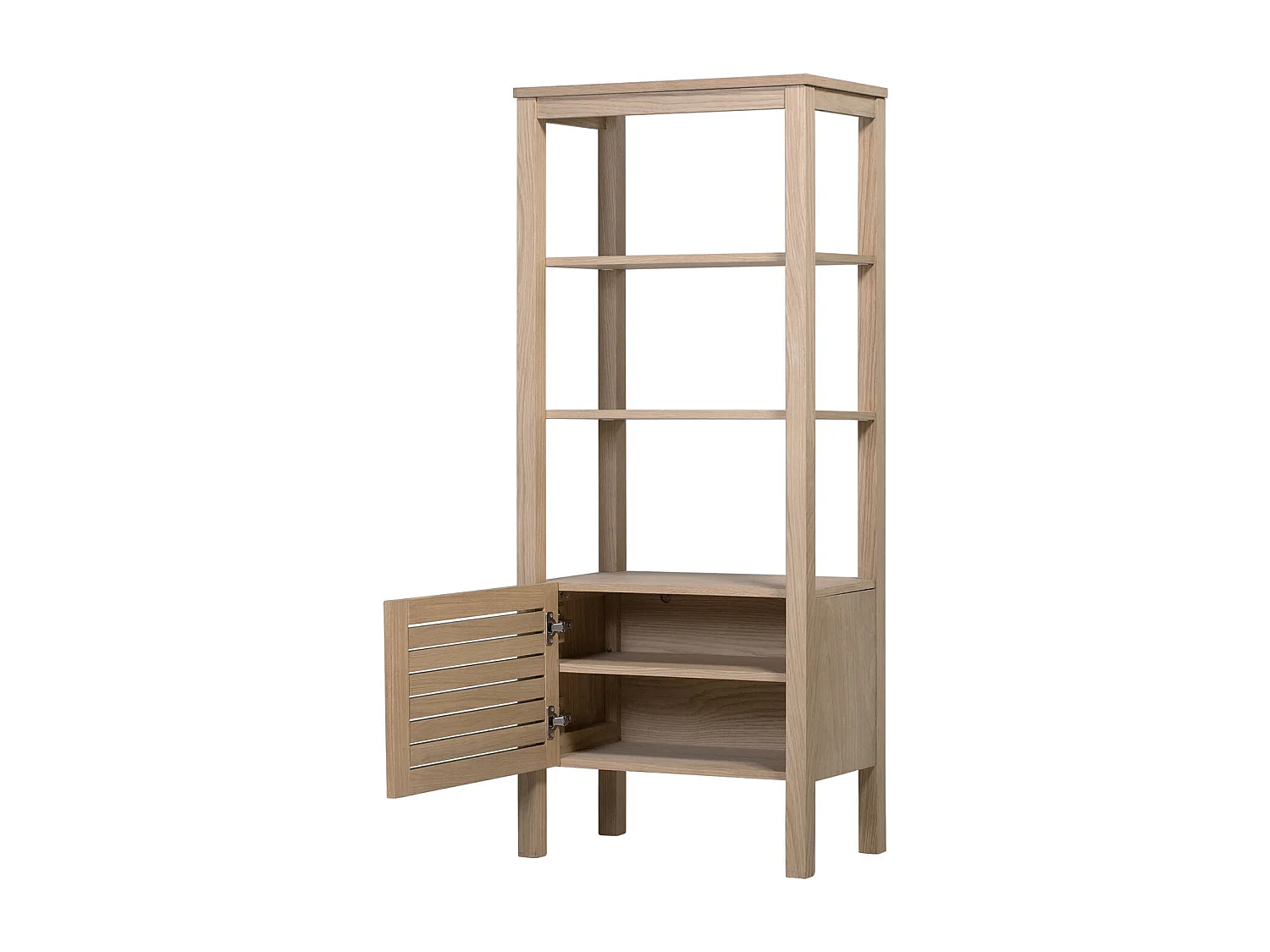 Badezimmersäule L.60 x H.145 x T.35 cm AZZURA Eichenfurnier