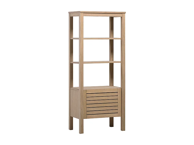 Badezimmersäule L.60 x H.145 x T.35 cm AZZURA Eichenfurnier