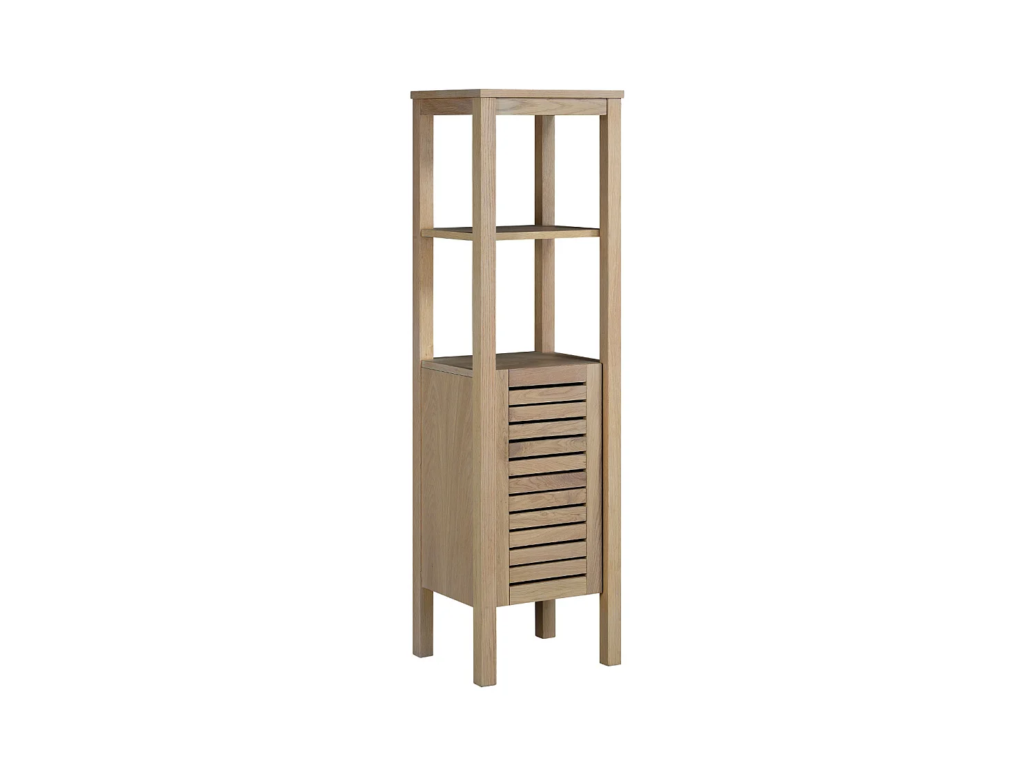 Colonna da bagno L.40 x H.145 x P.35 cm impiallacciato rovere Azzura