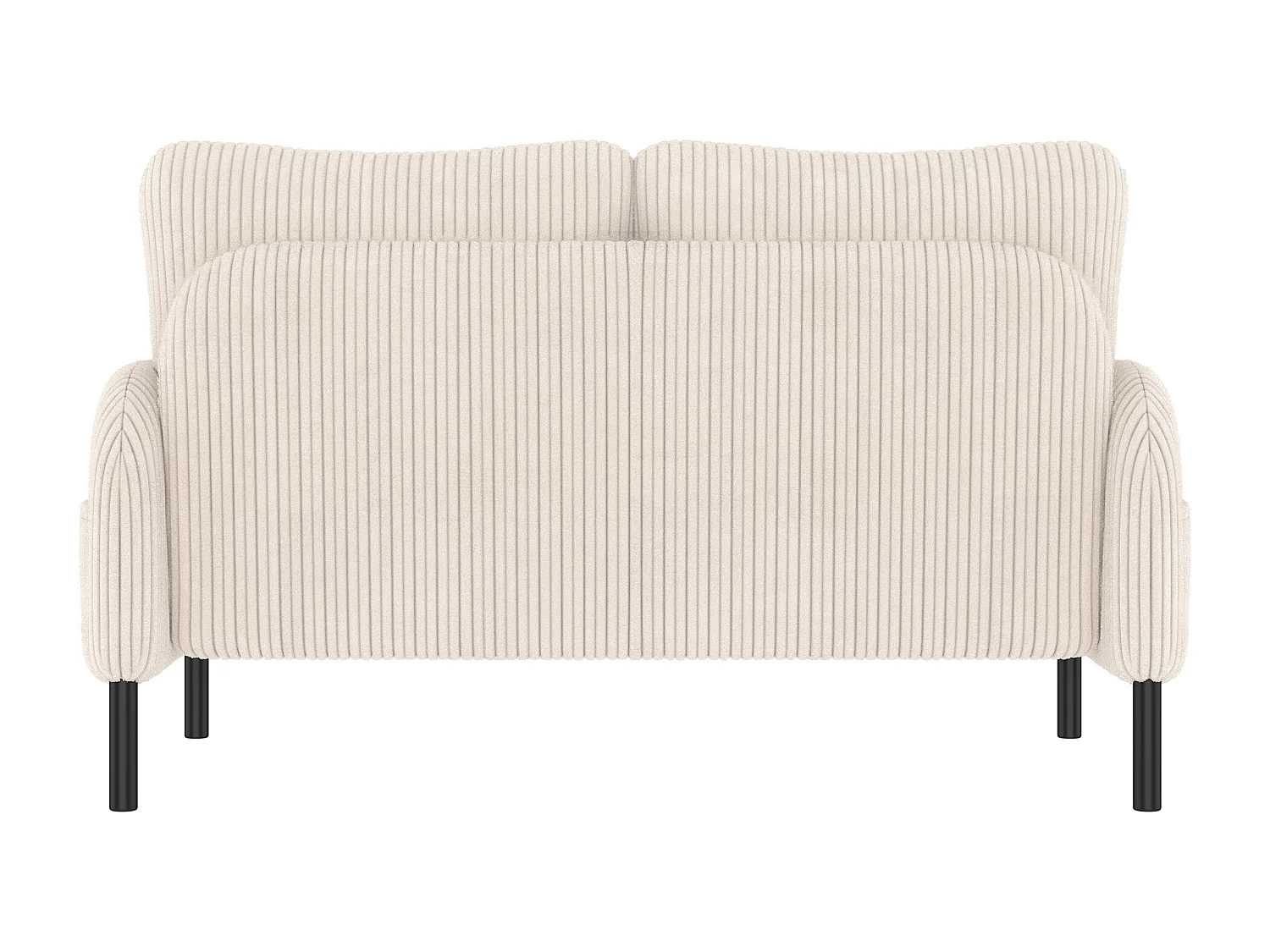 Beżowa sofa prosta - Fotel z oparciem i kieszeniami bocznymi - sztruks - do biur i salonów